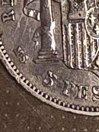 Alfonso XII 1881 Moneda Española