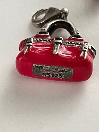 Charm Bolso Rojo Thomas Sabo Plata 925