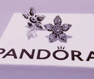 Pendientes Pandora Flor Plata