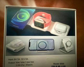 Cargador Inalámbrico Magnético 3 en 1