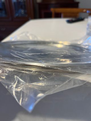 Bajo platos y platos pan acero inoxidable