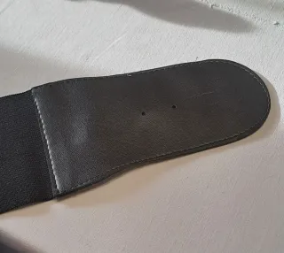 Cintura elasticizzata nera e marrone