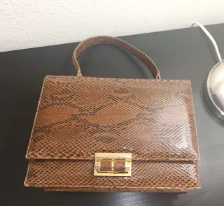 Bolso de mano piel serpiente