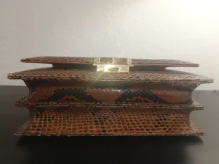 Bolso de mano piel serpiente