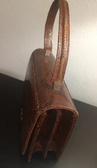 Bolso de mano piel serpiente