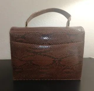 Bolso de mano piel serpiente