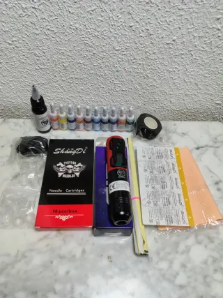 Kit Máquina Tatuaje Inalámbrica ShangDi