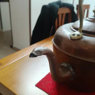 Teiera vintage in rame