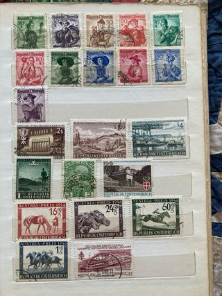 Lotto francobolli vintage Austria e Svizzera