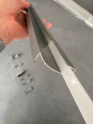 Rodapié Zócalo Aluminio Grafito LED 80cm