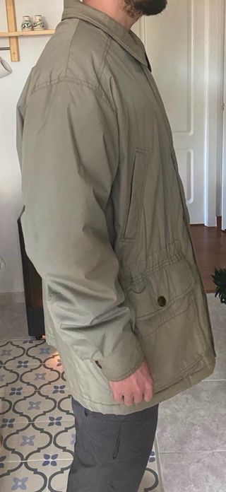 Parka ligera hombre verde