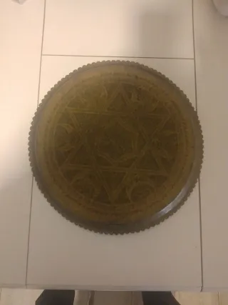 Bandeja metal antigua