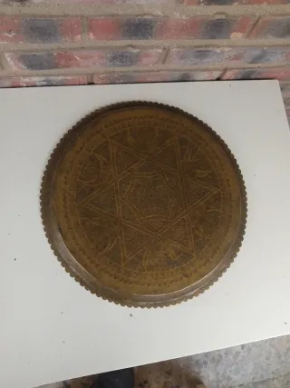 Bandeja metal antigua