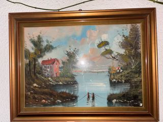 Quadri olio su tela vintage