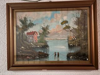 Quadri olio su tela vintage