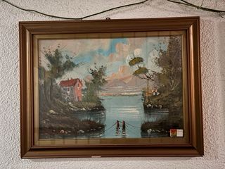 Quadri olio su tela vintage