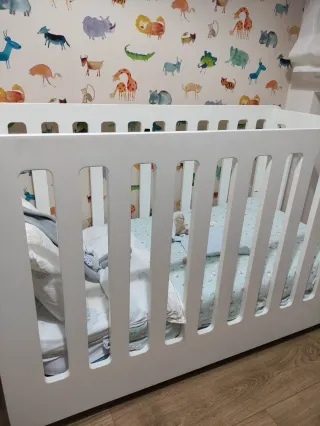 Cuna blanca infantil