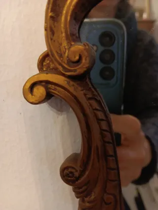 Espejo decorativo dorado