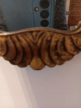 Espejo decorativo dorado