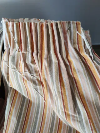 CORTINAS LONETA + REGALO DE VISILLOS.