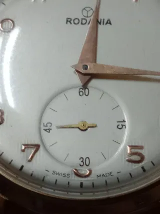 Reloj Rodania cuerda manual 15 rubis calibre 1130