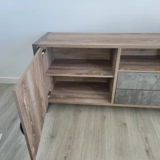 Mueble Salón 1.90m Madera y Metal