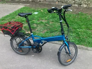 Bicicleta Eléctrica Plegable Azul