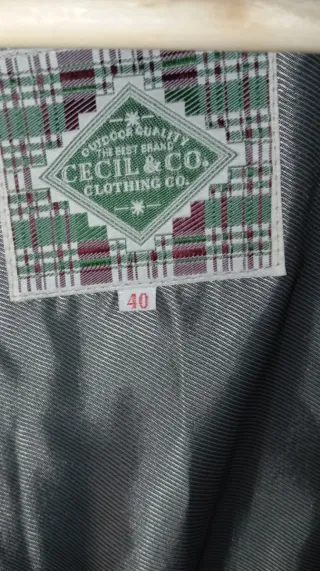 Abrigo CECIL & CO Negro Talla L