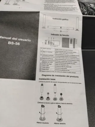 BARRA DÉ SONIDO DESMONTABLE CON BATERÍA
