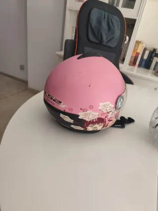Casco Moto Rosa Scooter