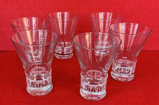 6 Bicchieri Campari Nuovi
