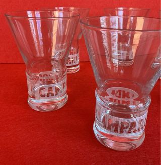 6 Bicchieri Campari Nuovi