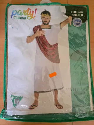 Disfraz de emperador romano adulto