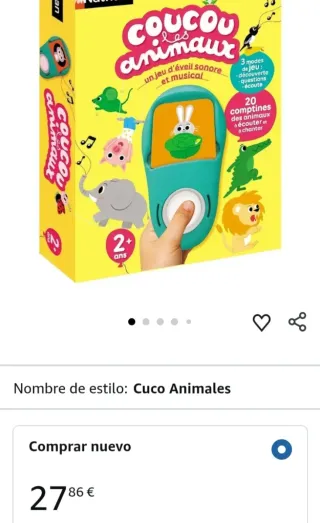 Juego de despertar musical NATHAN