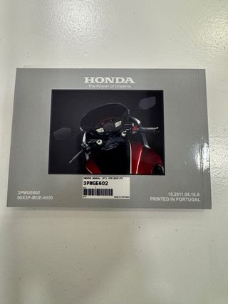 Manual Proprietário Honda VFR1200F/FD