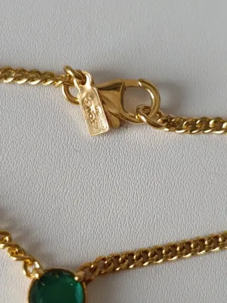 Gargantilla Tous plata vermeil baño en oro/piedras