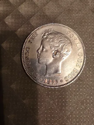 5 Pesetas Alfonso XIII 1899