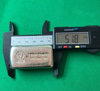 L#565 Lingote de 5 OZ estaño puro .999