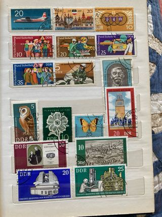 Collezione francobolli DDR Germania Est/Ovest 150+