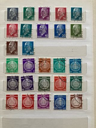 Collezione francobolli DDR Germania Est/Ovest 150+