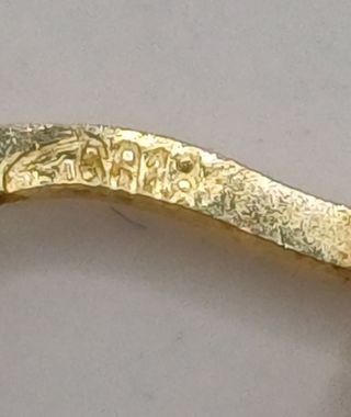 Aros cristalera de oro 18k, 4,46gr. Ref. G-777.