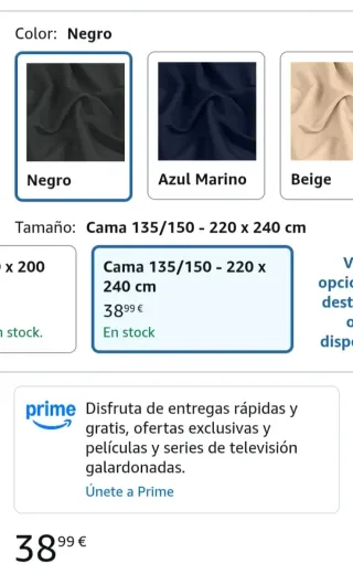 Edredón Nórdico Cama 90 Negro/Gris