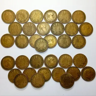# BAY3 7. 34 monedas 2,50 pesetas ver descripción