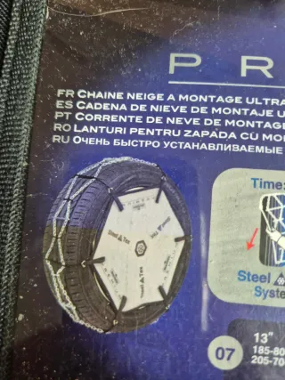 Cadenas para Nieve Textiles y Metálicas