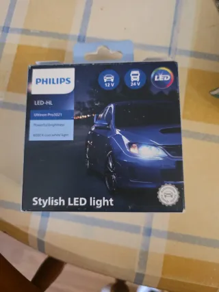 Solo hoy promo Philips LED H7 Ultinon Pro3021