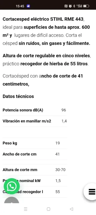 Cortacésped STIHL RME 443