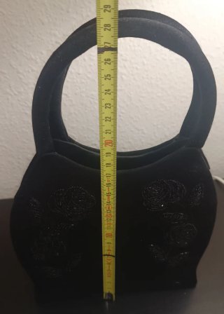 Bolso de fiesta - rosas bordadas
