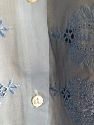 camisón señora azul celeste