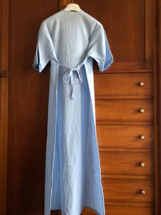 camisón señora azul celeste