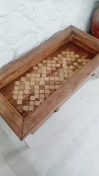 Mesa de centro madera maciza estilo rústico – rest